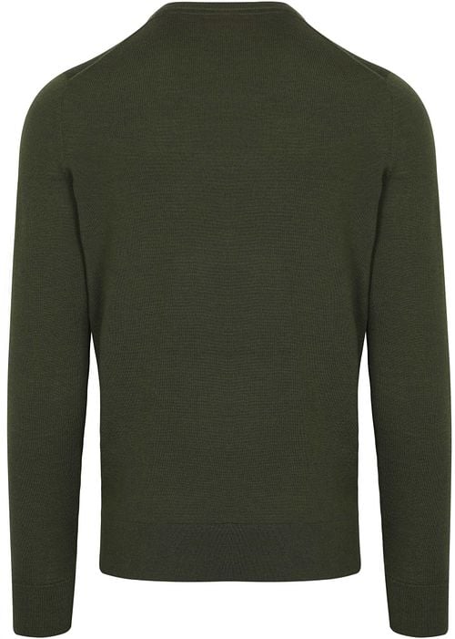 Suitable Pull Laine Mérino Vert Military