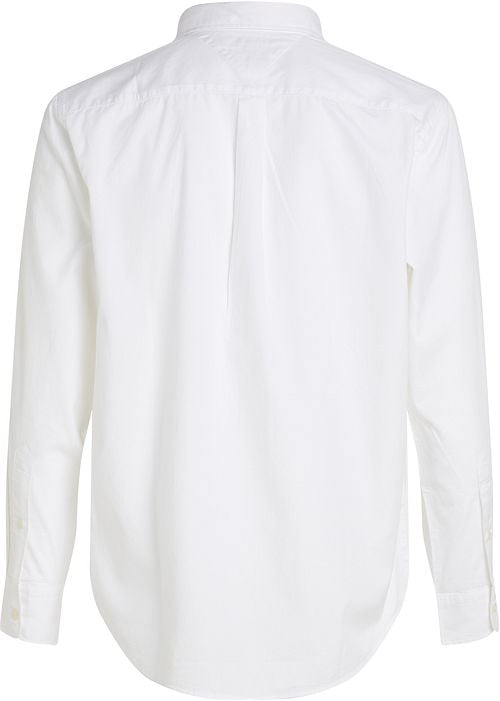 Tommy Hilfiger Poplin Shirt Flex White Product / Achterkant