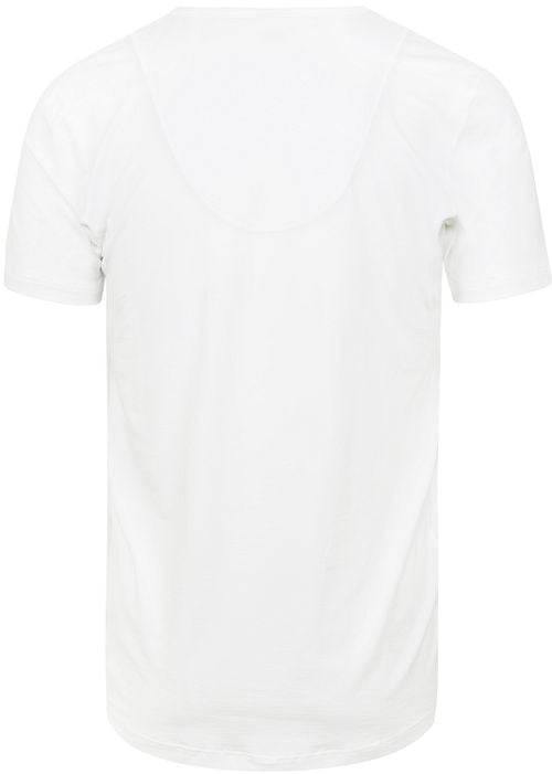 Mey Dry Cotton V-hals T-shirt Wit Product / Achterkant