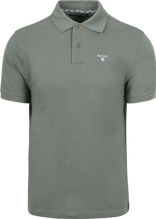 Barbour Tartan Pique Polo Shirt Vintage Green Product