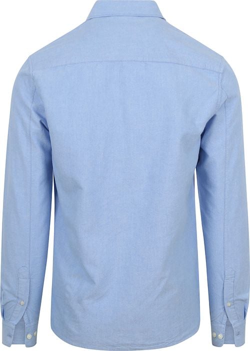 KnowledgeCotton Apparel Shirt Melange Light Blue Product / Achterkant