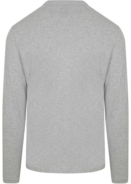 Profuomo Longsleeve T-Shirt Grau Product / Achterkant
