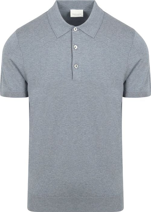 Profuomo Polo Shirt Luxury Knitted Blue Product