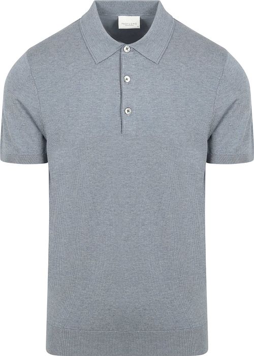 Profuomo Poloshirt Luxury Knitted Blau Product