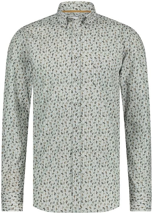 State Of Art Shirt Poplin Printed Light Blue Product
