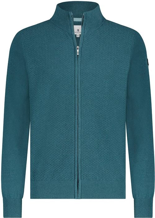 State Of Art Vest Zip Structuur Petrol Groen Product