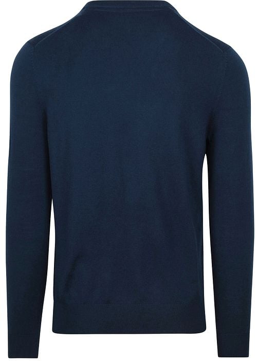 Suitable Merino Pullover V-Neck Navy Product / Achterkant