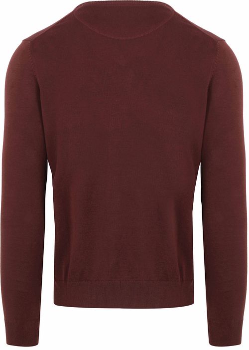Suitable Respect Cotton Vinir Pullover Bordeaux Product / Achterkant