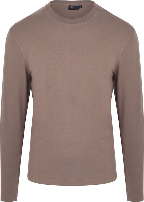 Suitable Respect Longsleeve Heavy T-shirt Taupe Product