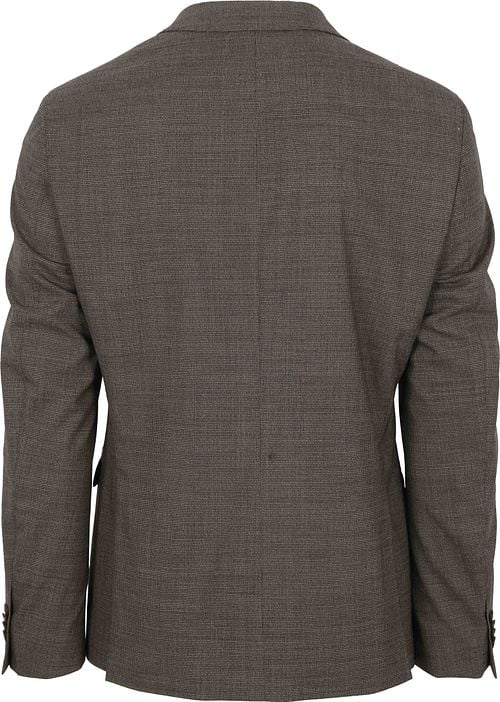 Suitable Strato Pied De Poule Suit Wool Ember Gold Product / Achterkant