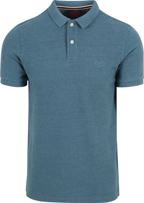 Superdry Classic Polo Shirt Melange Blue Product