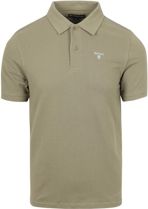 Barbour Pique Polo Shirt Dusty Green Product