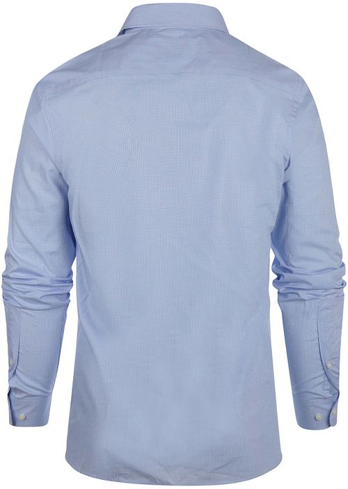 Steppin' Out Chemise Slim-Fit A Carreaux Bleu Clair Product / Achterkant