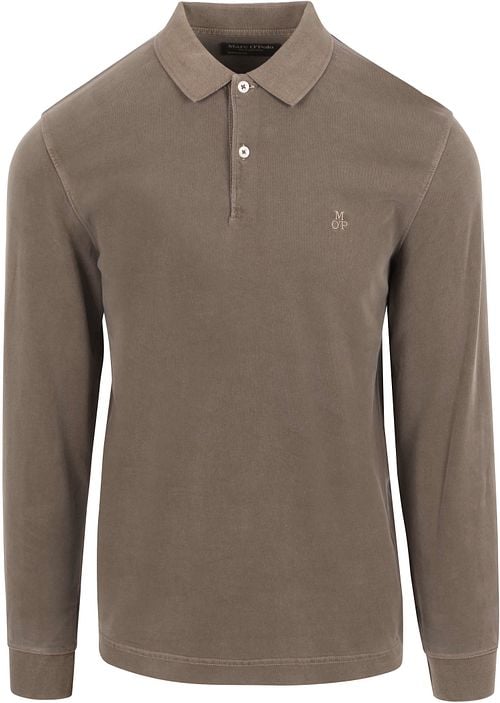 Marc O'Polo Longsleeve Polo Shirt Terry Cloth Taupe Product