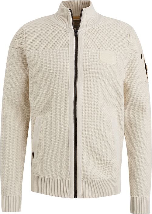 PME Legend Cardigan Knitted Structure Ecru Product