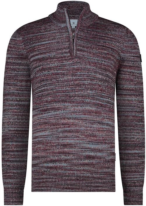 State Of Art Half Zip Pullover Melange Bordeaux Product