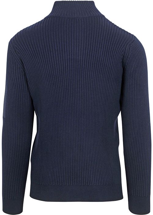 Suitable Mou Half Zip Trui Navy Product / Achterkant