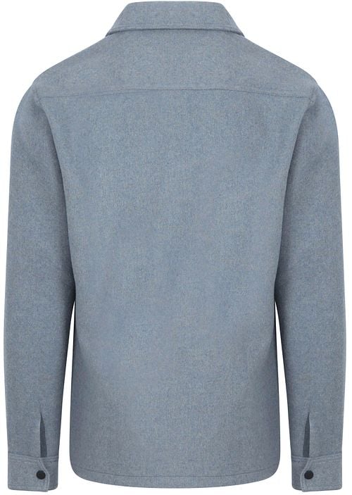 Suitable Overshirt Wool Blend Blue Product / Achterkant