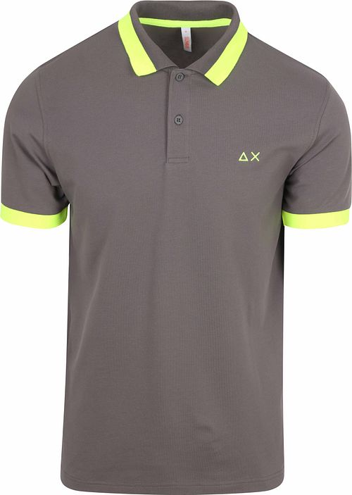 Sun68 Polo Shirt Big Stripe Fluo Anthracite Product
