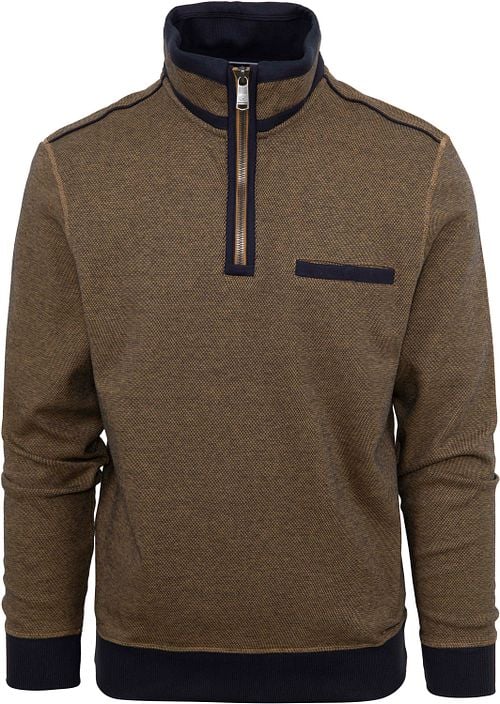 Casa Moda Halfzip Trui Okergeel Product / Detail