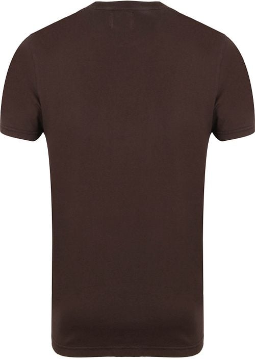 Colorful Standard Organic T-shirt Dunkelbraun Product / Achterkant