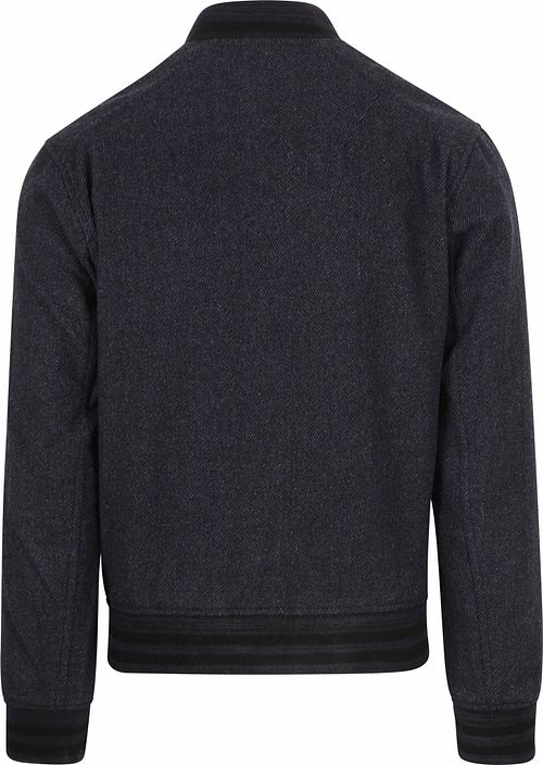 Dstrezzed Bodo Bomberjacket Wool Navy Product / Achterkant