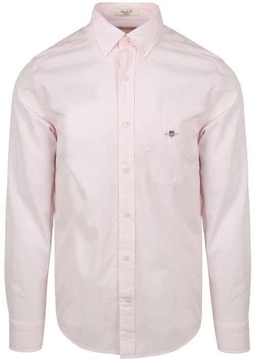 Gant Poplin Banker Hemd Stripe Hellrosa Product