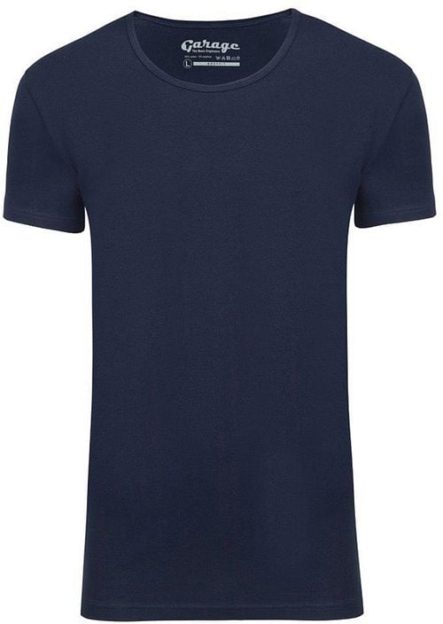 Garage Stretch Basic Dark Blue Deep O-Neck Product