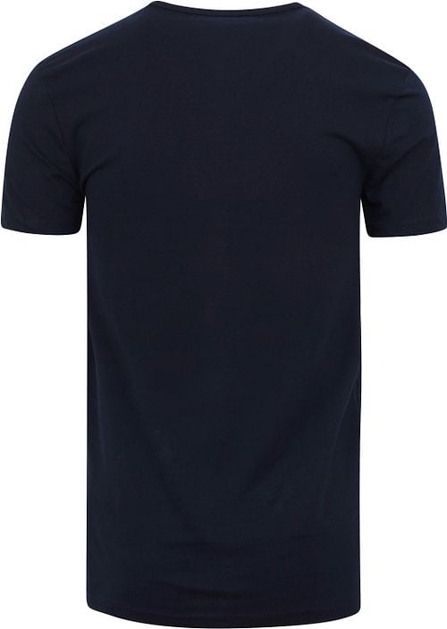 Garage Stretch Basic Dark Blue V-Neck Product / Achterkant