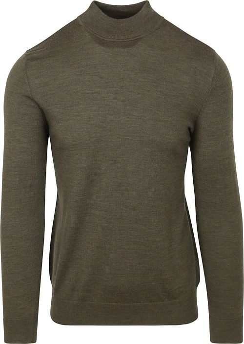 Profuomo Pull Turtleneck Merino Vert Olive Product
