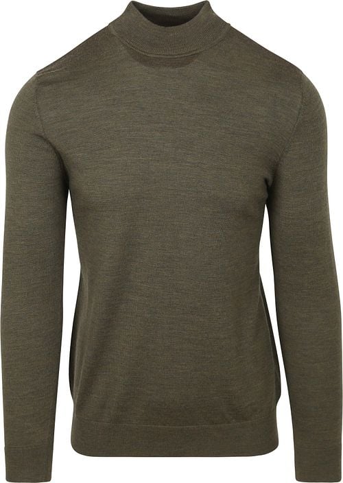 Profuomo Turtleneck Trui Merino Olijfgroen Product