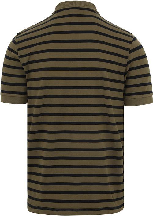 Sun68 Polo Shirt Stripes Green Product / Achterkant