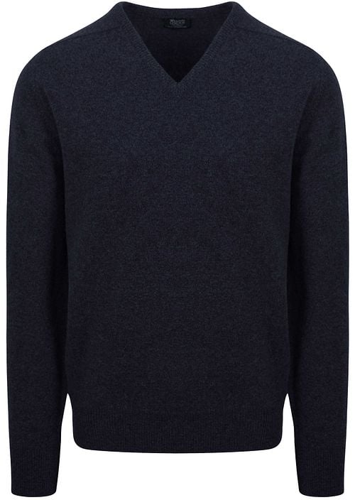 William Lockie Pullover Lambswool V Mignight Navy Product