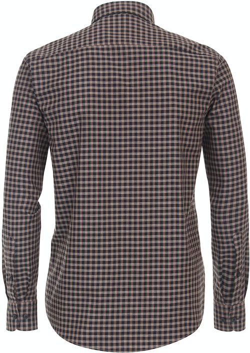 Casa Moda Chemise Marron A Carreaux Product / Achterkant