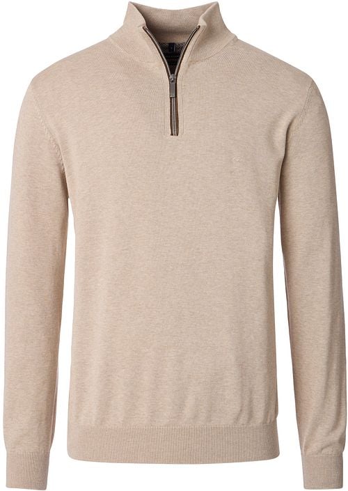 Casa Moda Halfzip Pullover Solid Beige Product