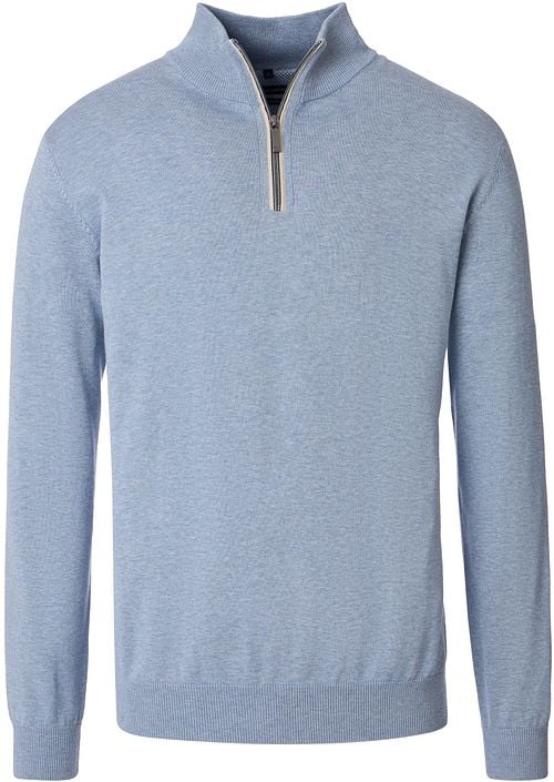 Casa Moda Halfzip Pullover Solid Light Blue Product