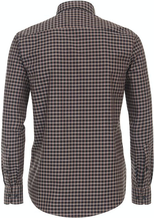 Casa Moda Casual Shirt Checks Brown Product / Achterkant