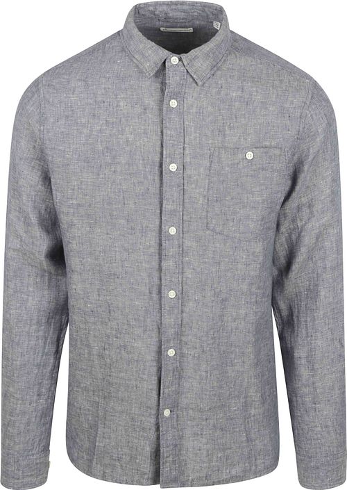 KnowledgeCotton Apparel Shirt Linen Vintage Indigo Product