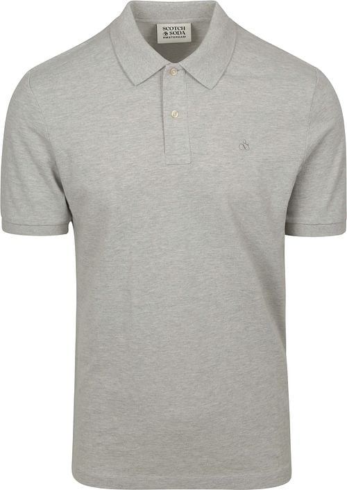 Scotch And Soda Core Piqué Polo Shirt Grey Product