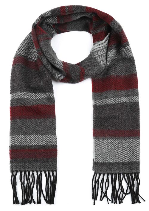 Suitable Herren Schal Grau Rot Product