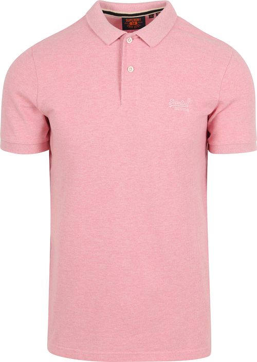 Superdry Classic Polo Shirt Melange Pink Product