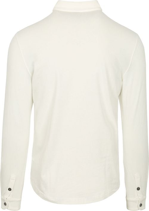 Profuomo Longsleeve Polo Off White Product / Achterkant