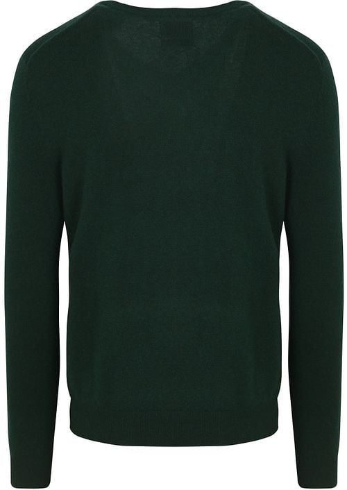 Gant Pullover V-Ausschnitt Wool Blend Dunkelgrün Product / Achterkant