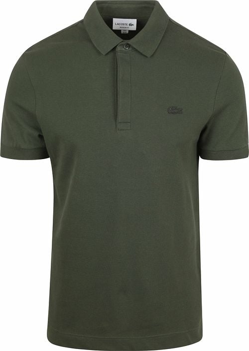 Lacoste Poloshirt Paris Piqué Donkergroen Product