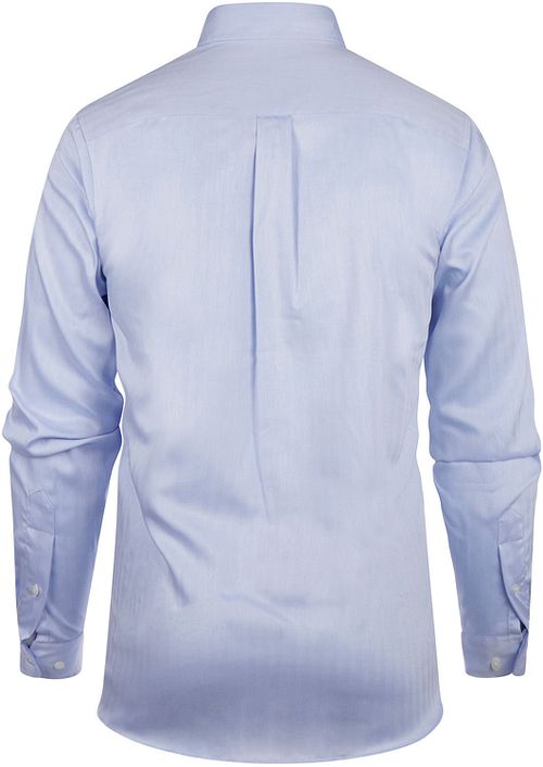 Steppin' Out Shirt Herringbone Light Blue Product / Achterkant