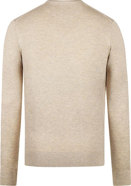 McGregor Pullover Merino Wool V-Neck Sand Product / Achterkant