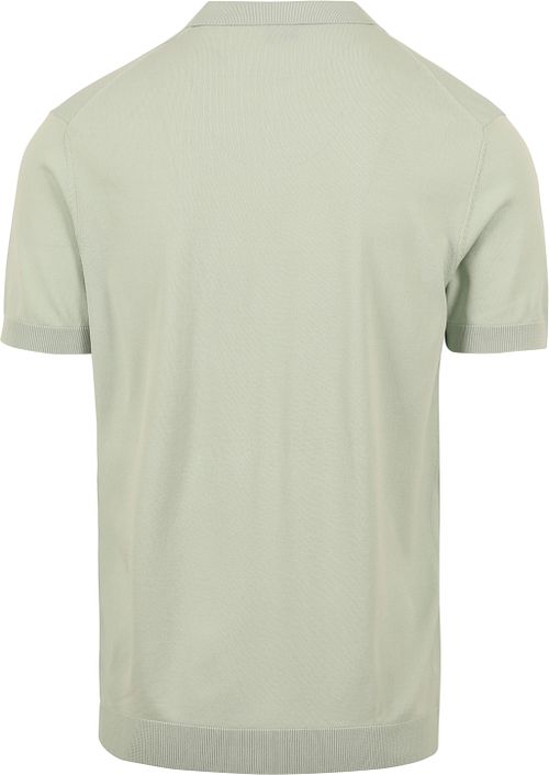 Suitable Half Zip Polo Hellgrün Product / Achterkant