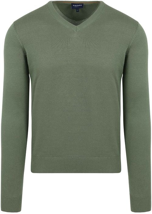 Suitable Respect Vinir Pullover Mid Groen Product