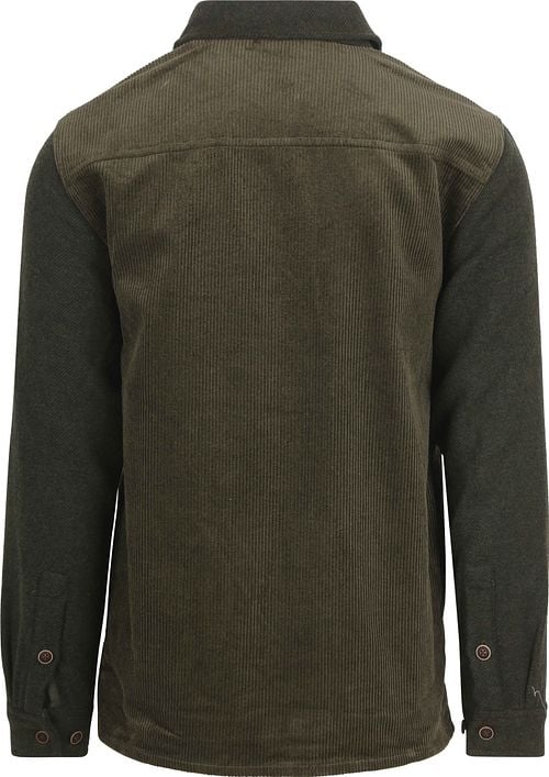 Anerkjendt Overshirt Akoscar Corduroy Mix Olivine Product / Achterkant