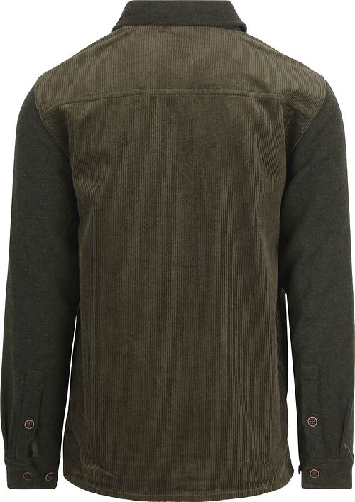 Anerkjendt Surchemise Akoscar velours côtelé Mix Olivine Product / Achterkant